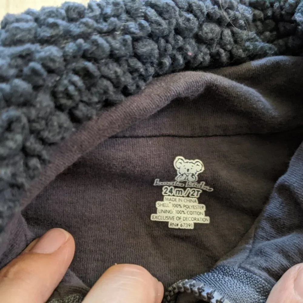 Koala Kids 24 months/2T Winter Vest Outdoor‎ Gray 1